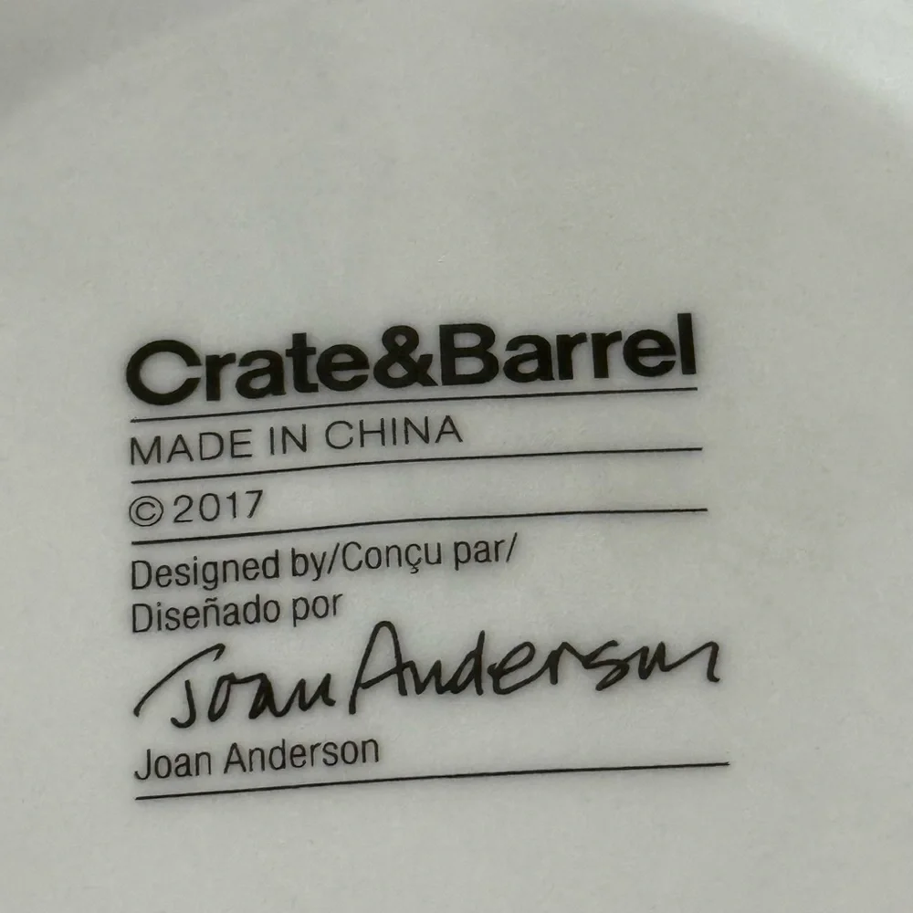 Set (3) Crate & Barrel Joan Anderson Snowman Bowls 5 7/8